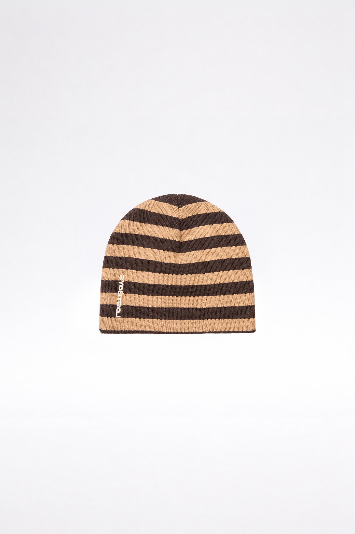 Lost Boys Stripe Knit Beanie / Brown
