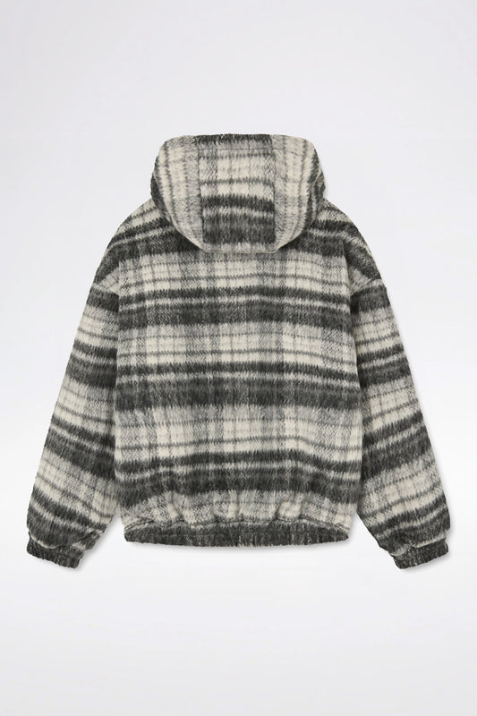 Lost Boys Checkerd Wool Jacket / Black