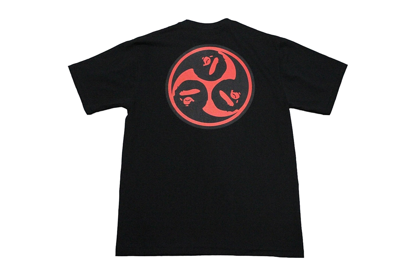 BAPE Red Tomoe Black T-Shirt / Large