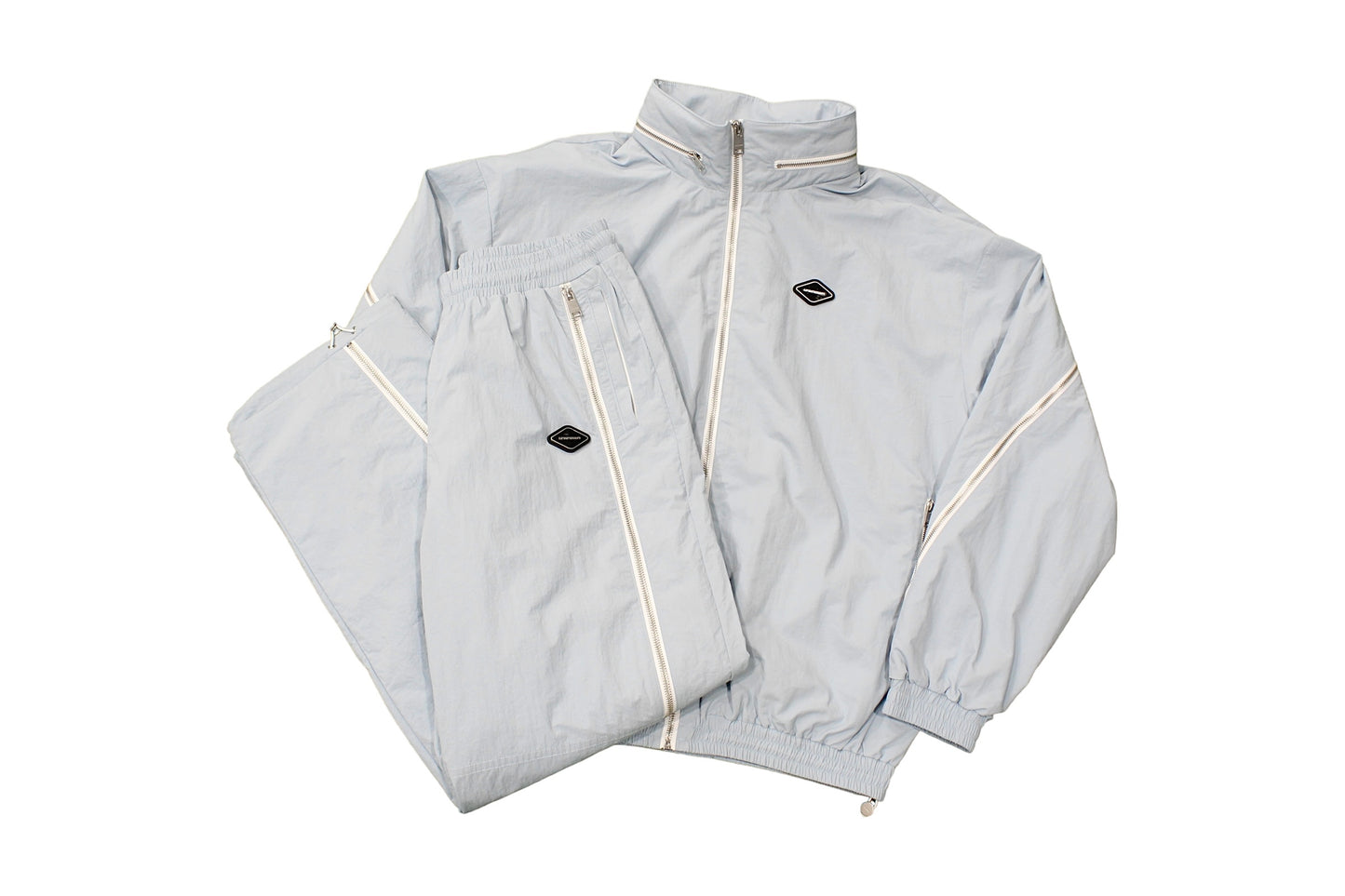 Unknown Zipped Baby Blue Tracksuit Set (Sample)