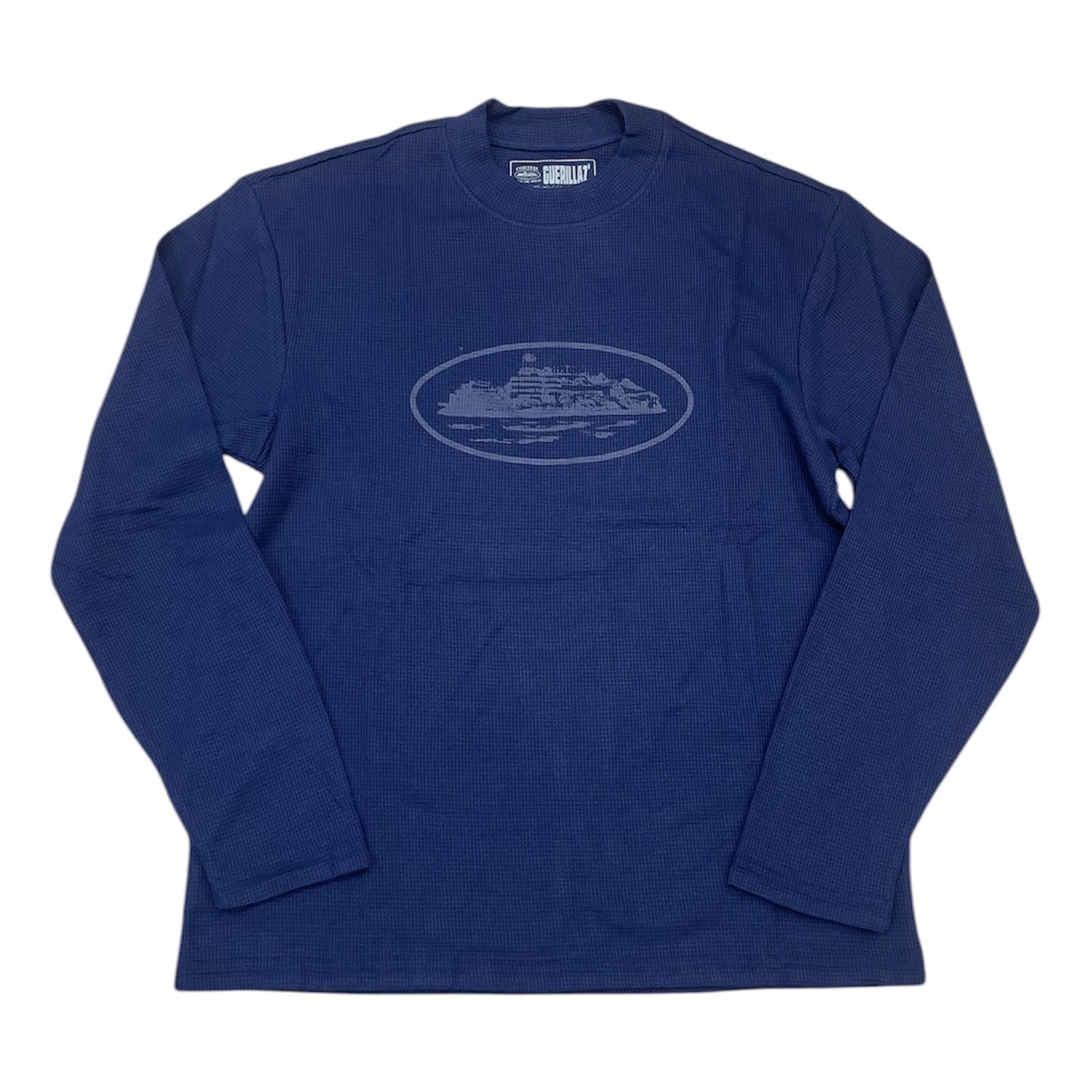 CRTZ Long-sleeved Waffle T-shirt - Navy