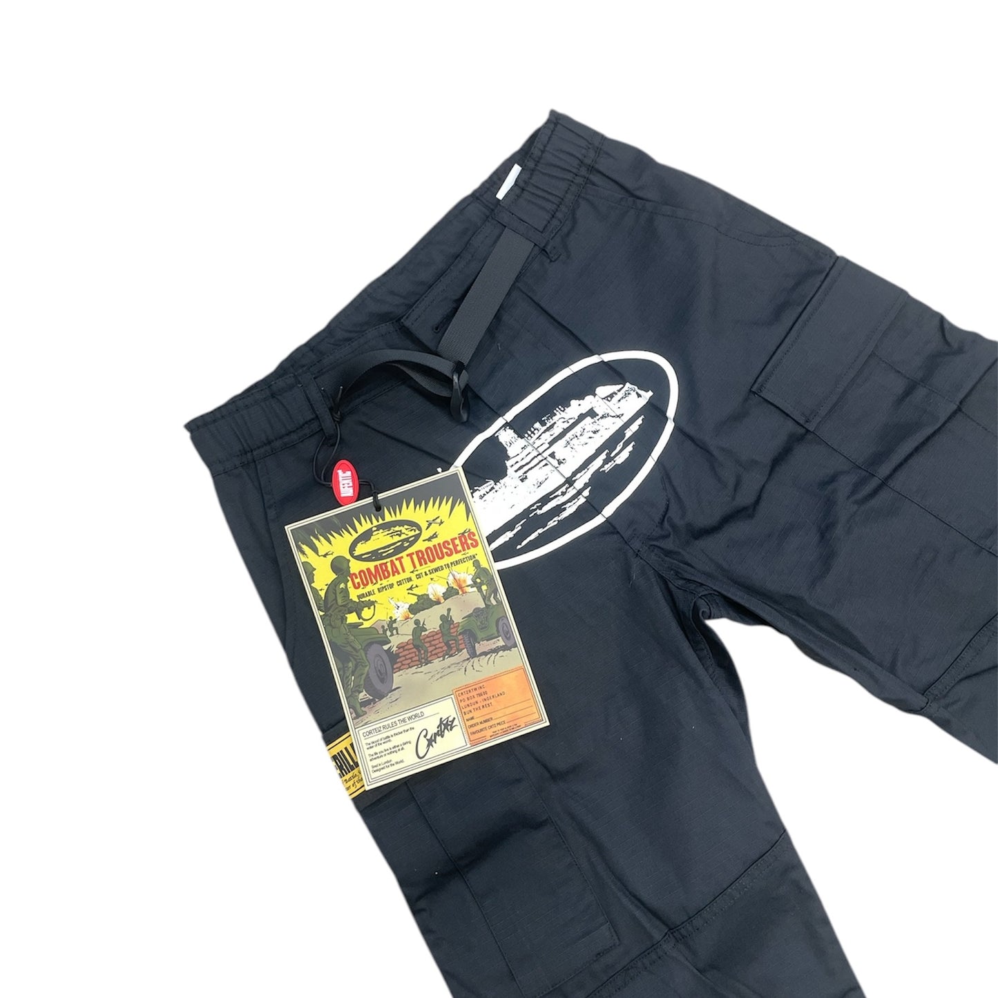 Crtz Alcatraz Black & White Cargo Trousers