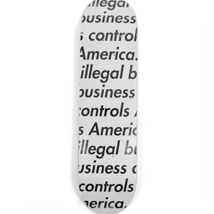 Supreme Illegal Business Skateboard Deck White