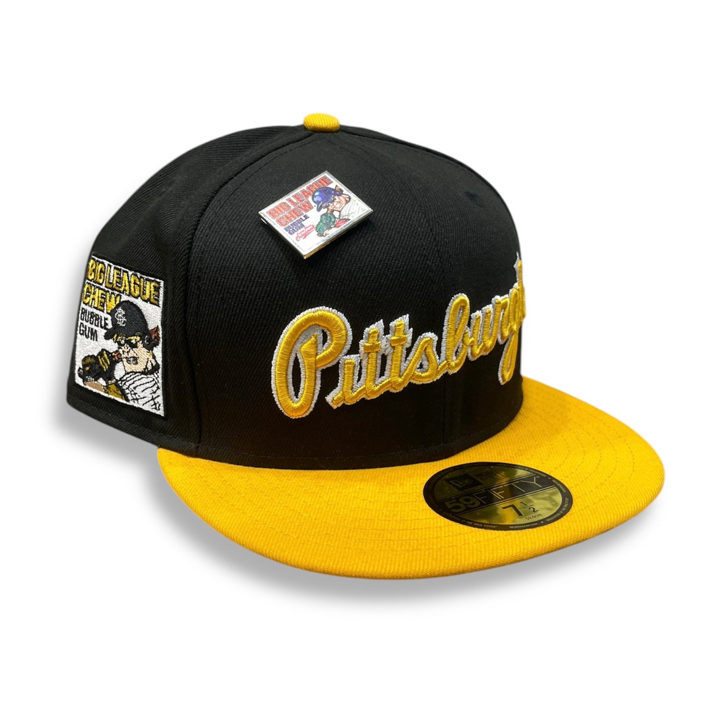 NEW ERA 5950 PITTSBURGH PIRATES FITTED HAT BIG LEAGUE CHEW SIDE PATCH