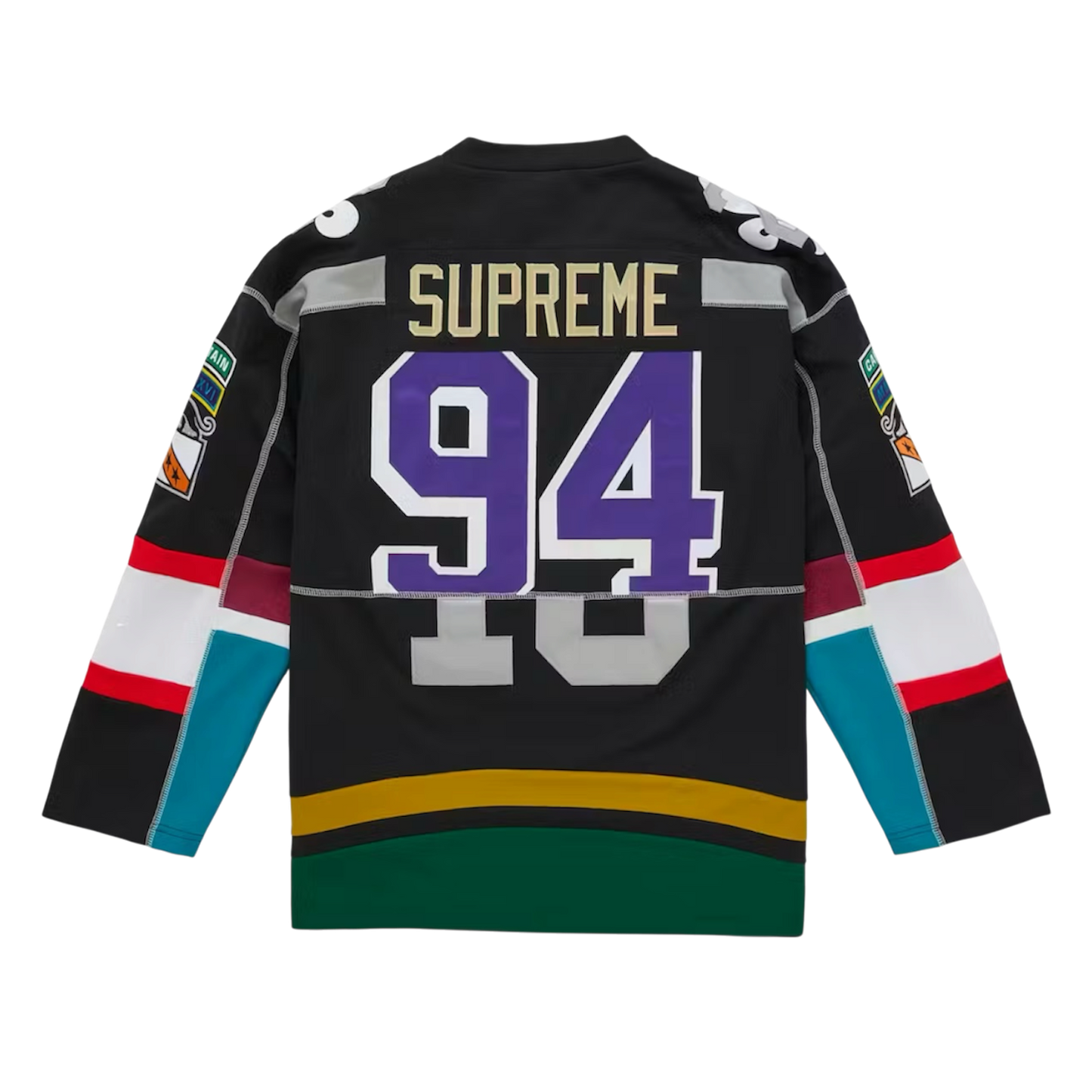 Supreme Panelled Hockey Jersey - Black