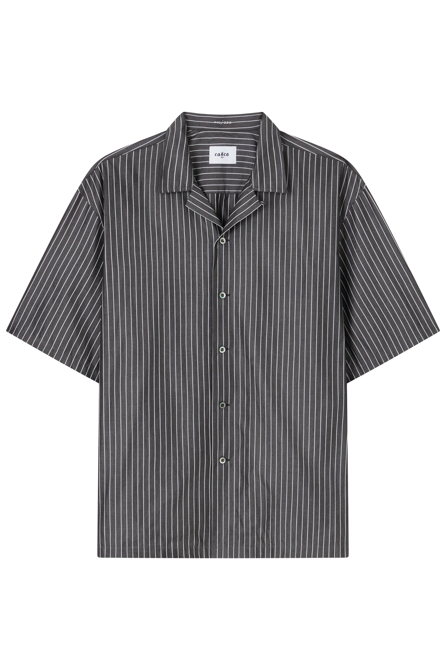 CASCA 222 Pinstripe Bowling Shirt / Large