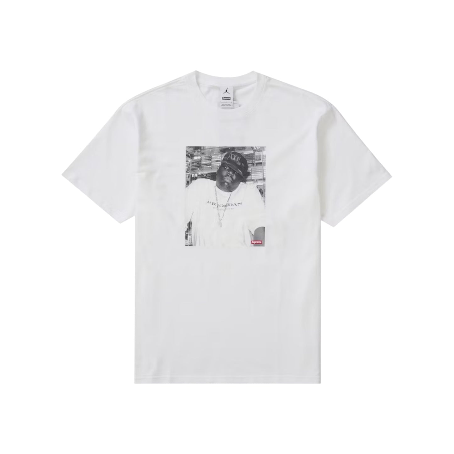 Supreme x Jordan Biggie White T-Shirt
