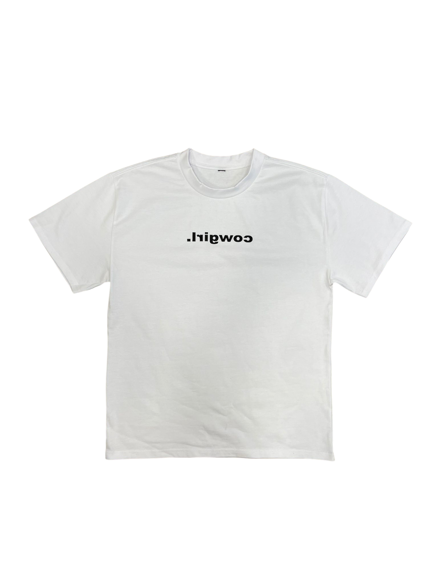 Gottapaymyrent ‘Reverse Cowgirl’ T-shirt / White
