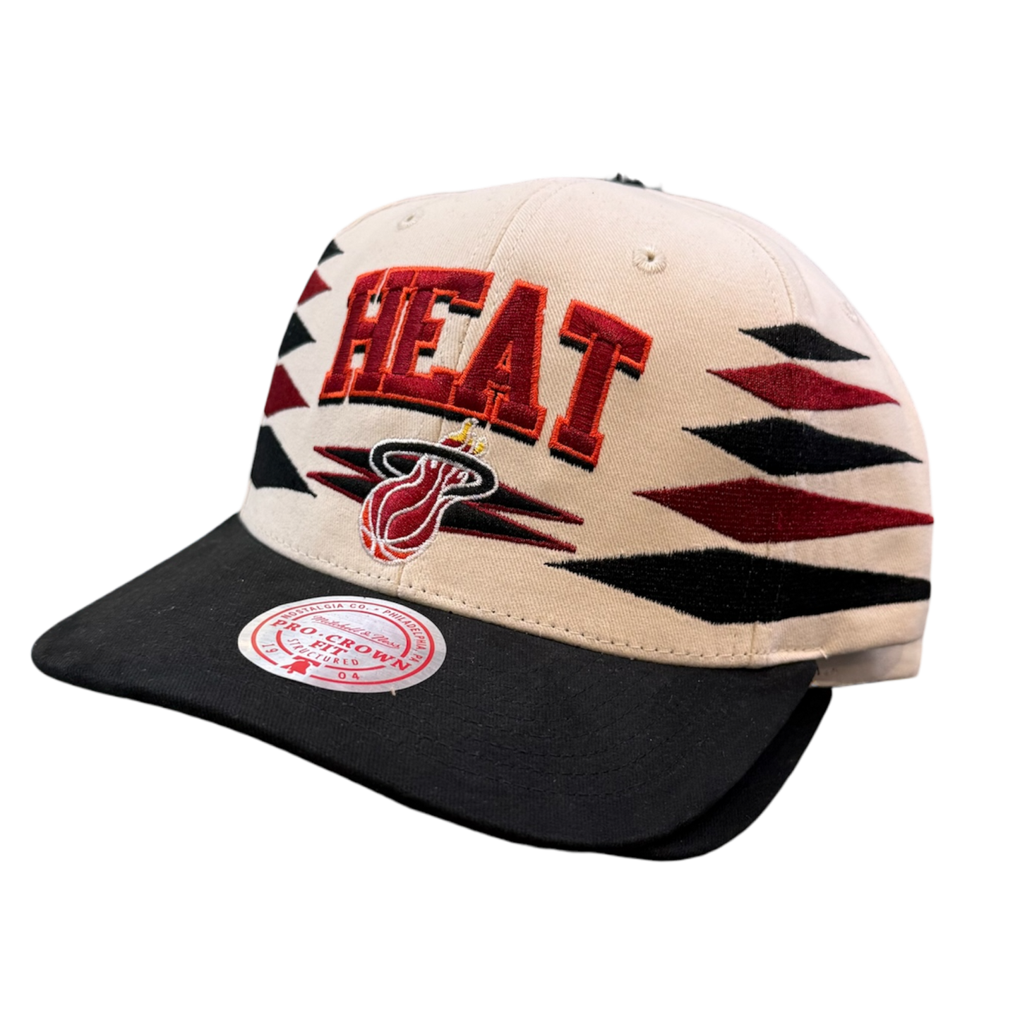 NBA OFF WHITE DIAMOND PRO SNAPBACK HWC HEAT