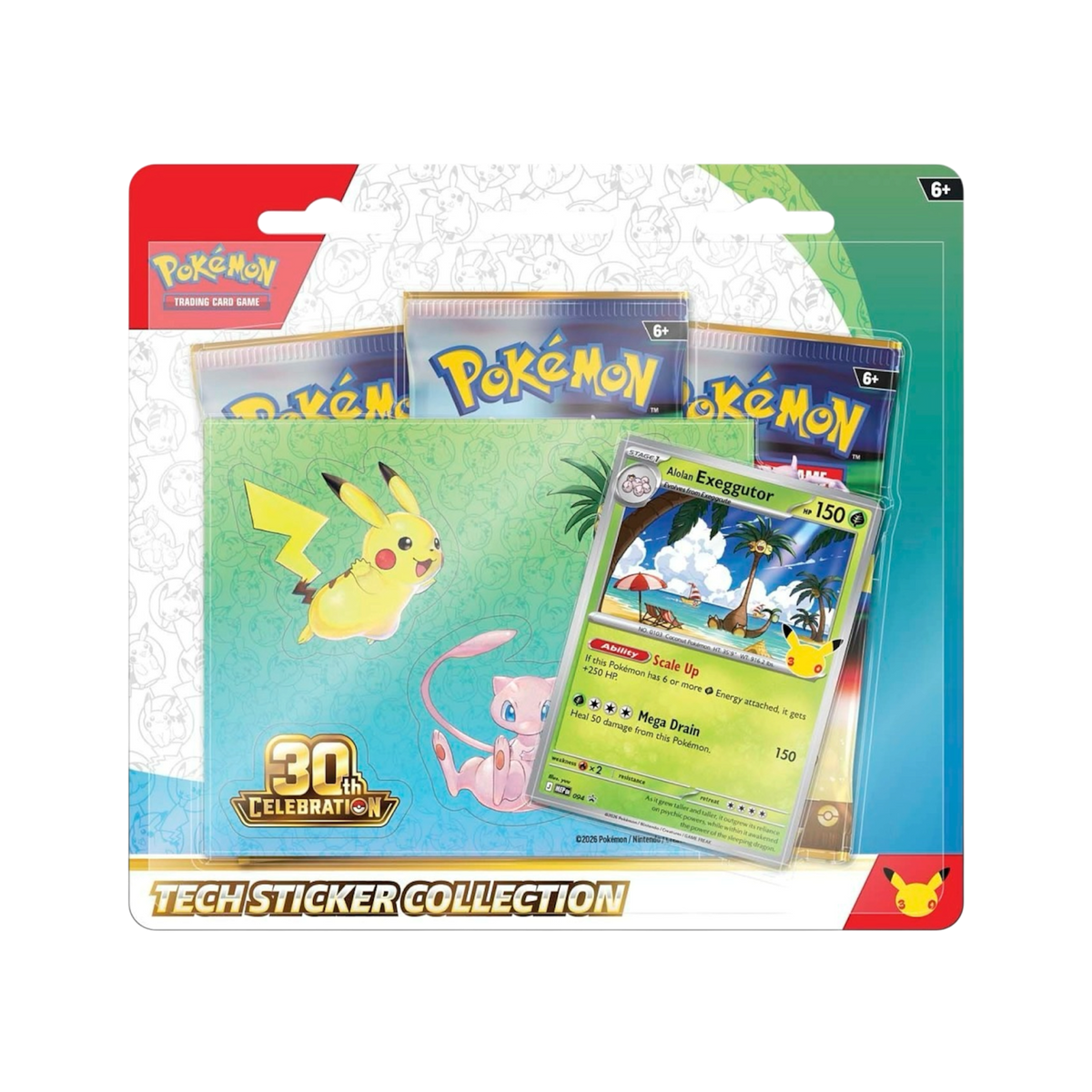 Pokémon TCG: 30th Celebration Tech Sticker Collection — Exeggutor