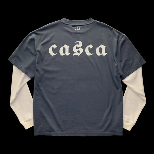 CASCA 222 OS LS T-shirt Washed Ink