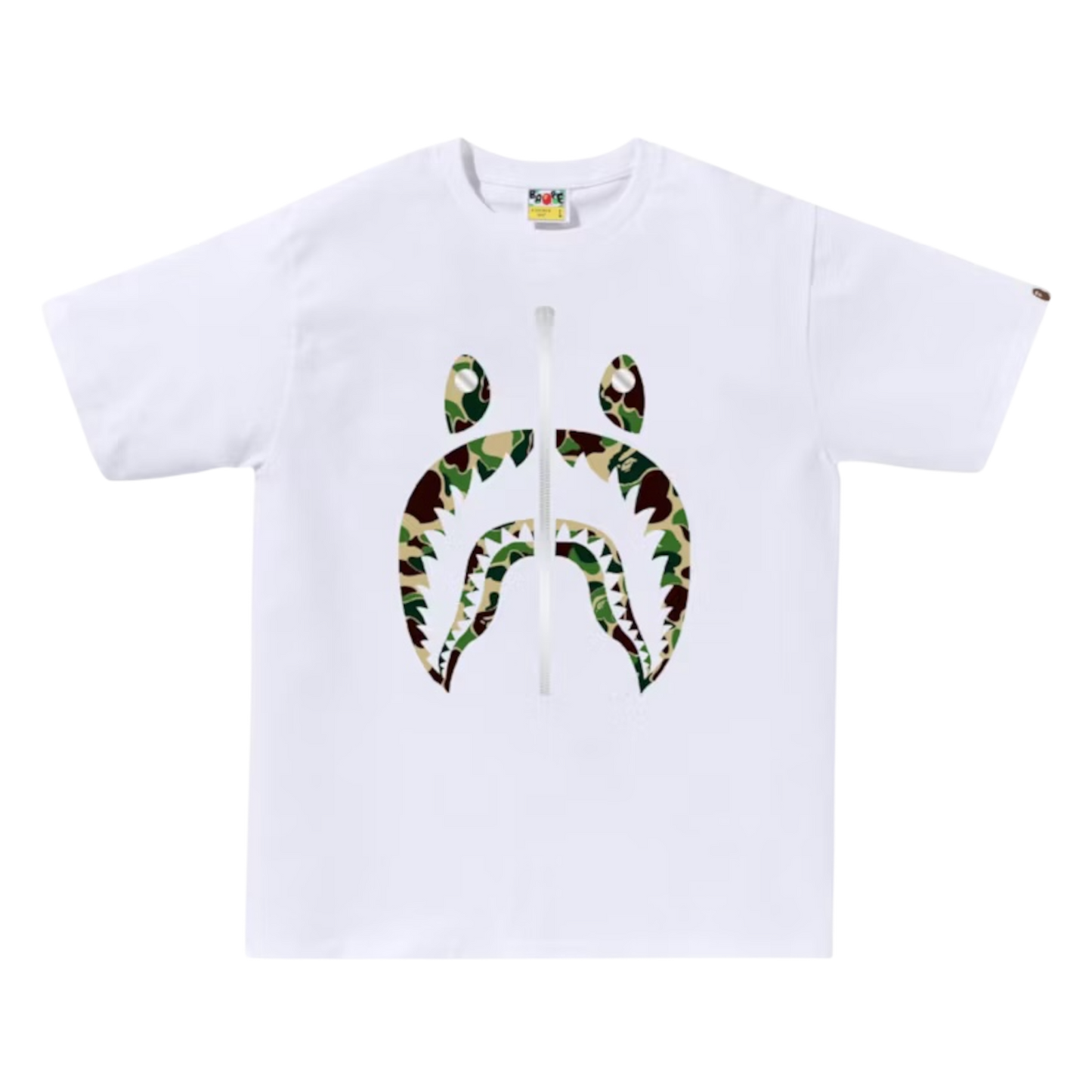 Bape ABC Camo Shark T-shirt / White