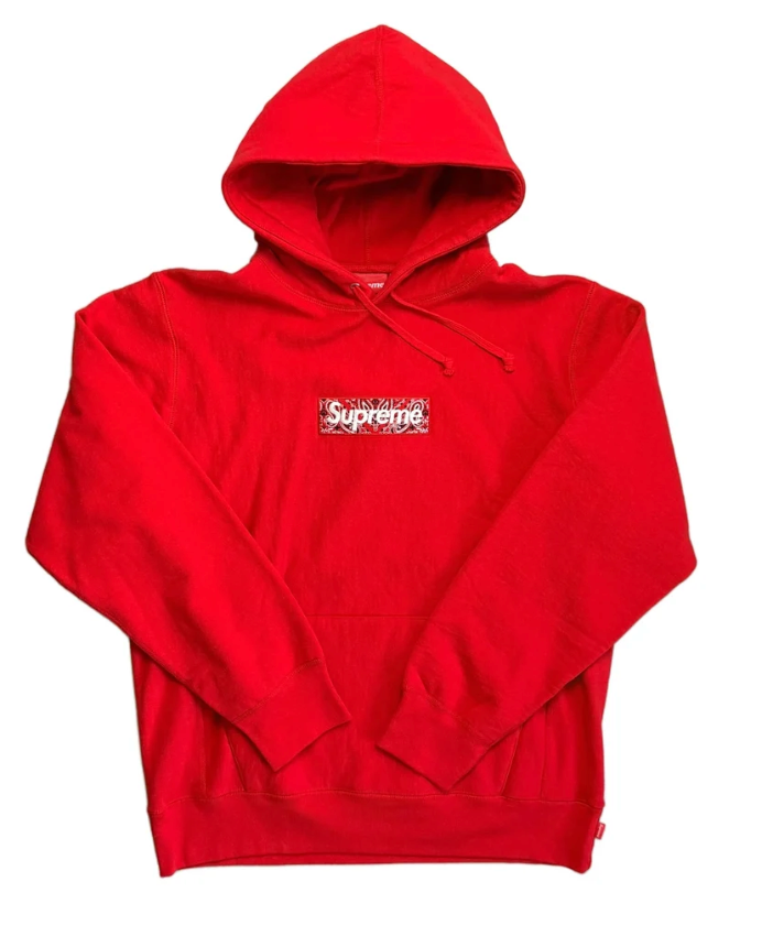 Supreme Paisley Box Logo Hoodie / Large / Grade B