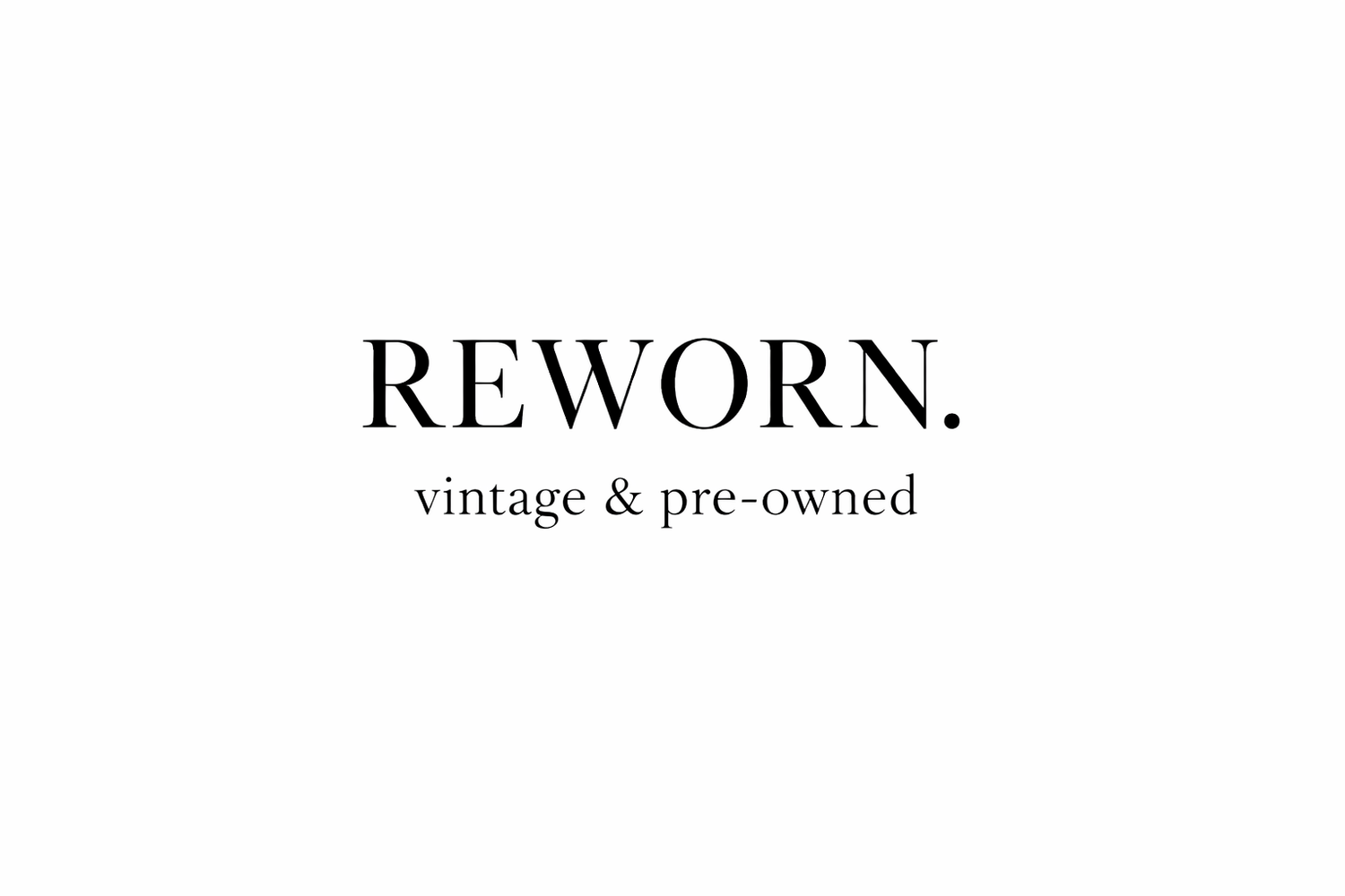 REWORN. Curated Vintage & Pre-owned Streetwear