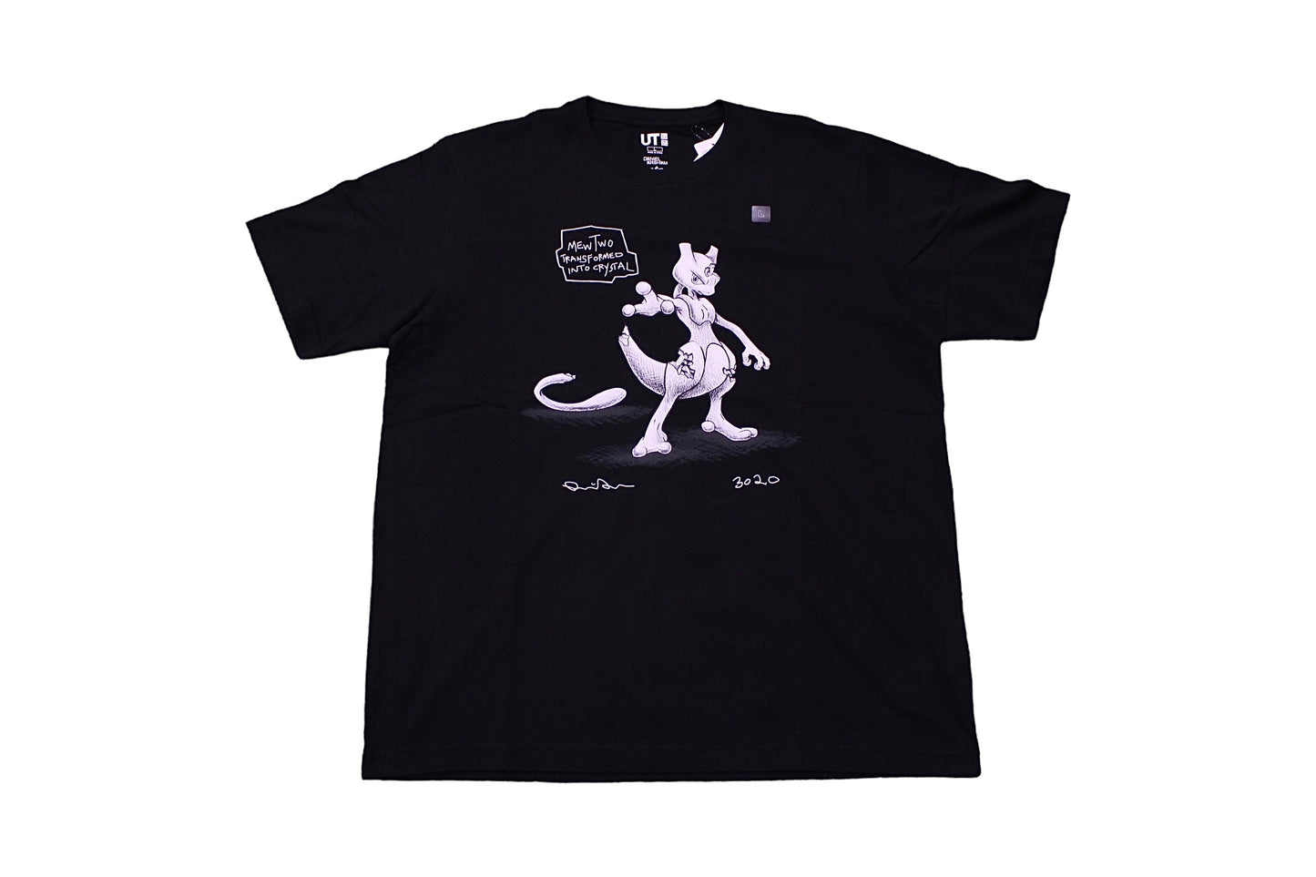 Uniqlo Daniel Arsham Mewtwo Black T-Shirt