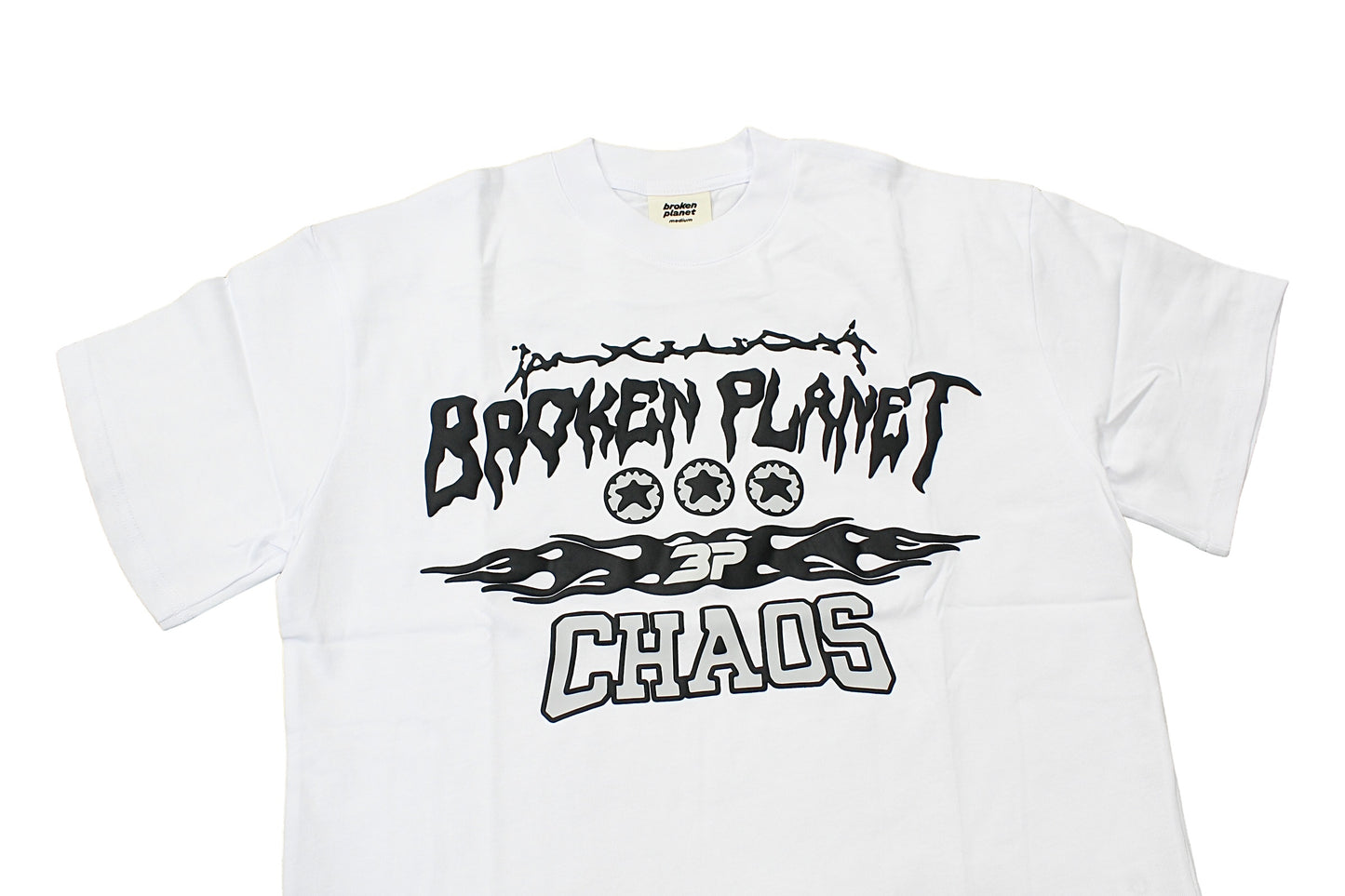 Broken Planet Chaos White T-Shirt