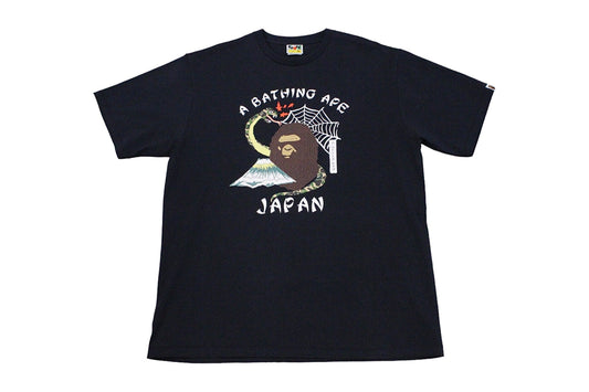 Bape Snake Mountain Navy T-Shirt