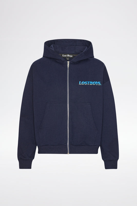 Lost Boys Zip Hoodie / Navy