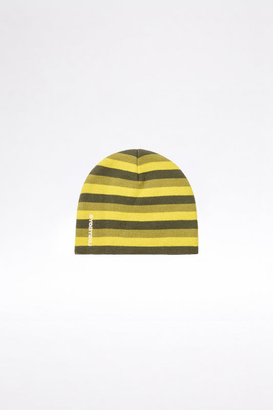 Lost Boys Stripe Knit Beanie / Green