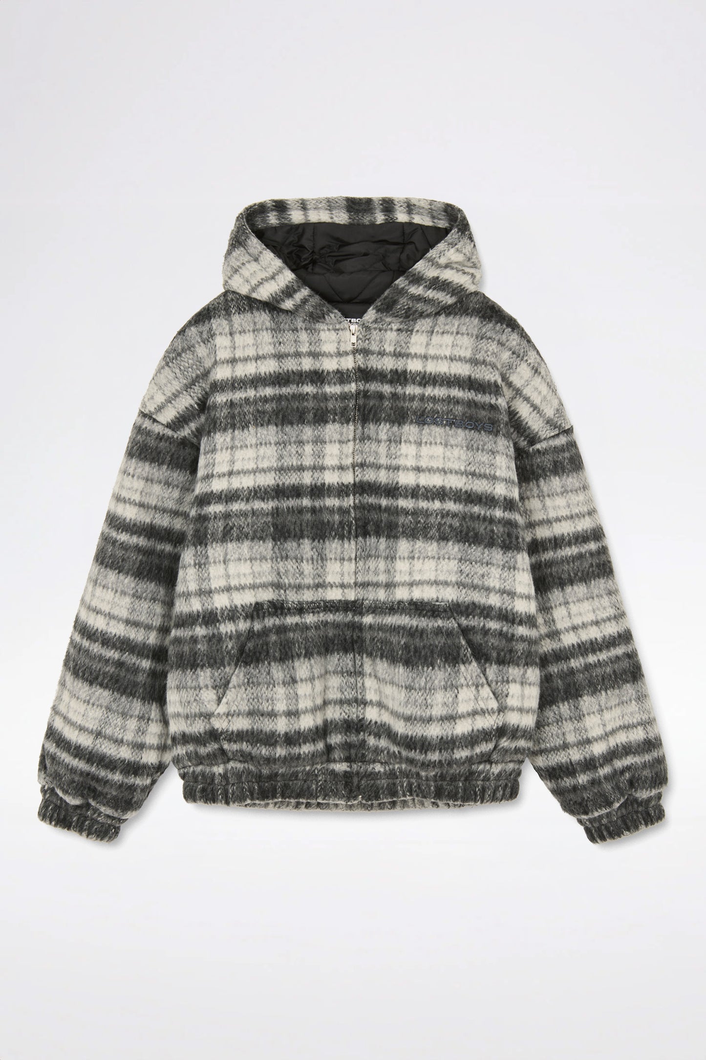 Lost Boys Checkerd Wool Jacket / Black