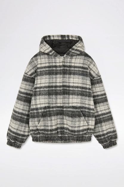 Lost Boys Checkerd Wool Jacket / Black