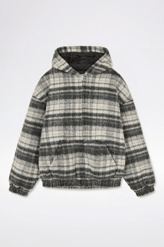 Lost Boys Checkerd Wool Jacket / Black
