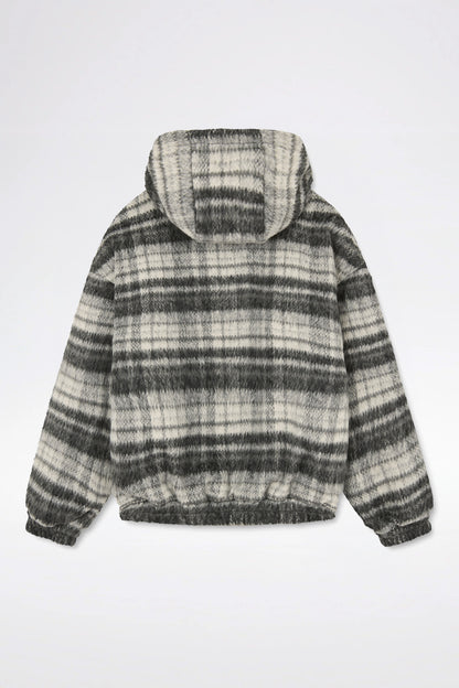 Lost Boys Checkerd Wool Jacket / Black