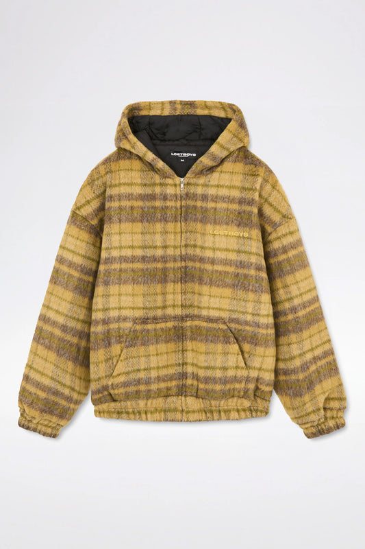 Lost Boys Checkerd Wool Jacket / Green