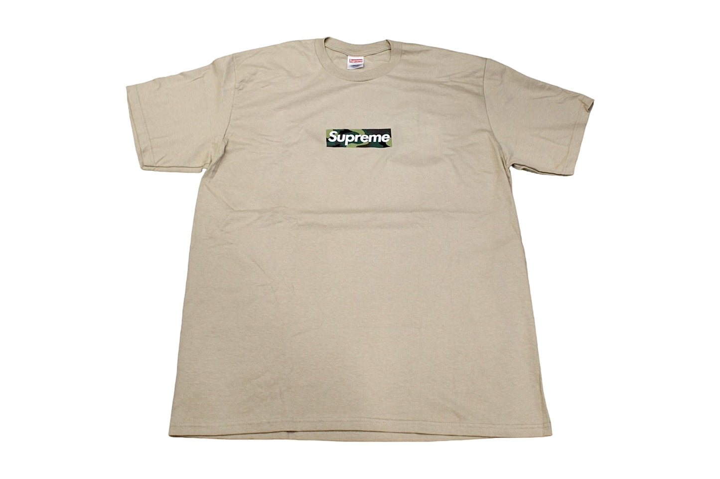 Supreme Camo Box Logo Khaki T-Shirt