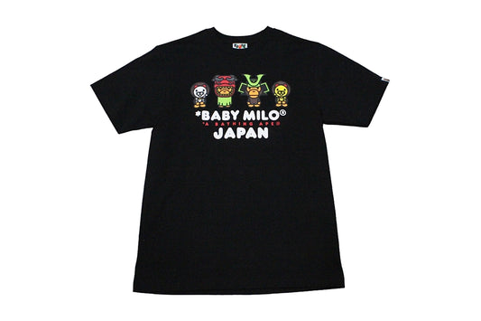 Bape Baby Milo Japan Samurai Black T-Shirt