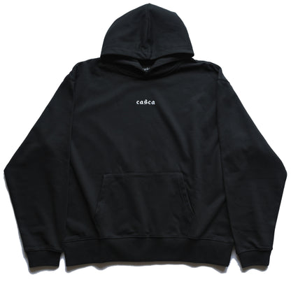 CASCA 222 Oversized Black Logo Hoodie