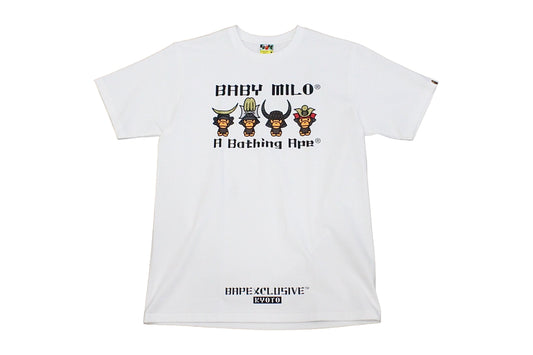 Bape Baby Milo Kyoto Samurai White T-Shirt