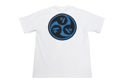 BAPE Blue Tomoe White T-Shirt / Large