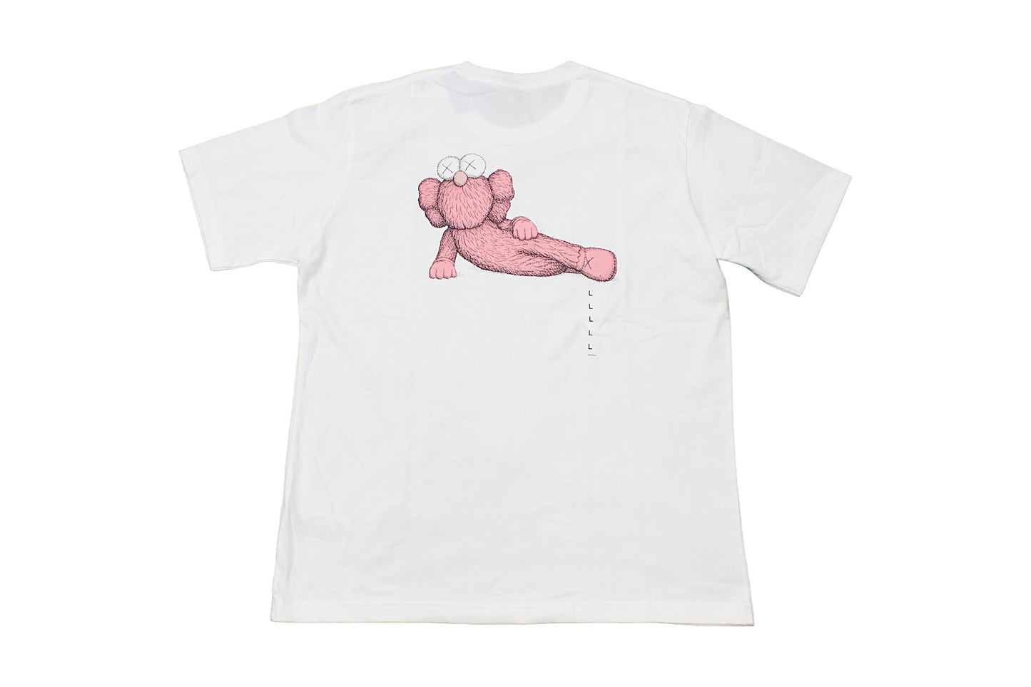 Uniqlo Kaws Pink Figure White T-Shirt