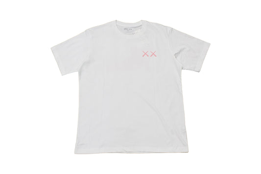Uniqlo Kaws Pink Figure White T-Shirt
