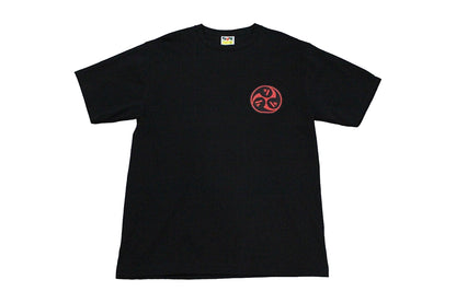BAPE Red Tomoe Black T-Shirt / Large