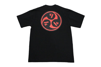 BAPE Red Tomoe Black T-Shirt / Large