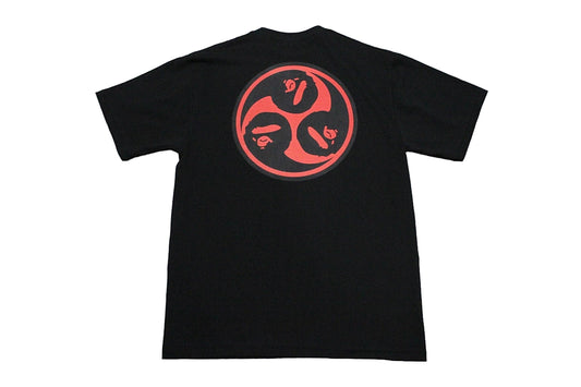 BAPE Red Tomoe Black T-Shirt / XL