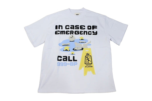 Broken Planet In Case Of Emergency White T-Shirt