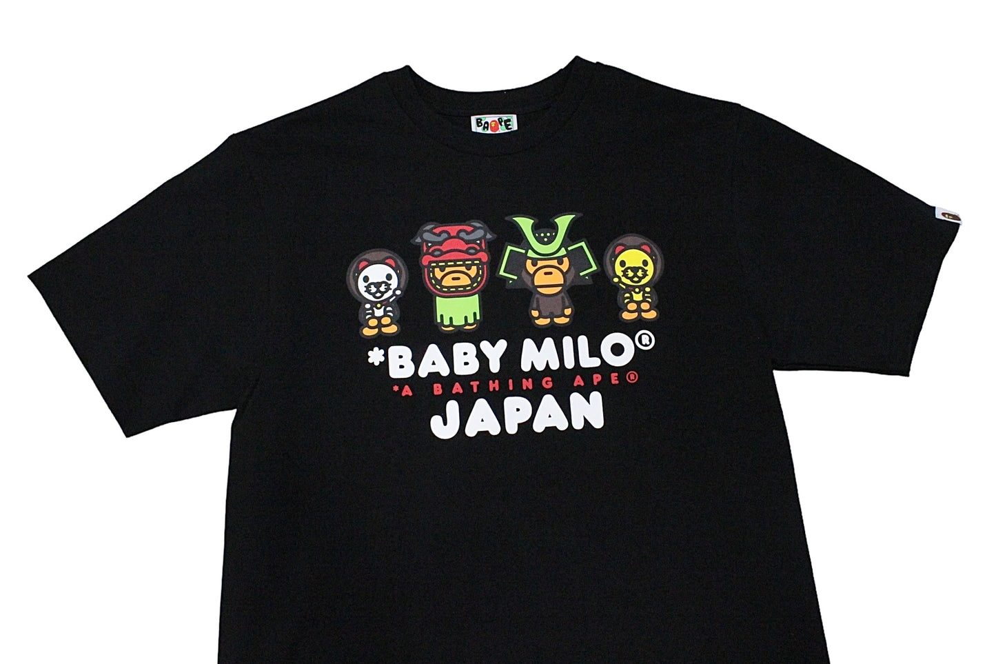 Bape Baby Milo Japan Samurai Black T-Shirt