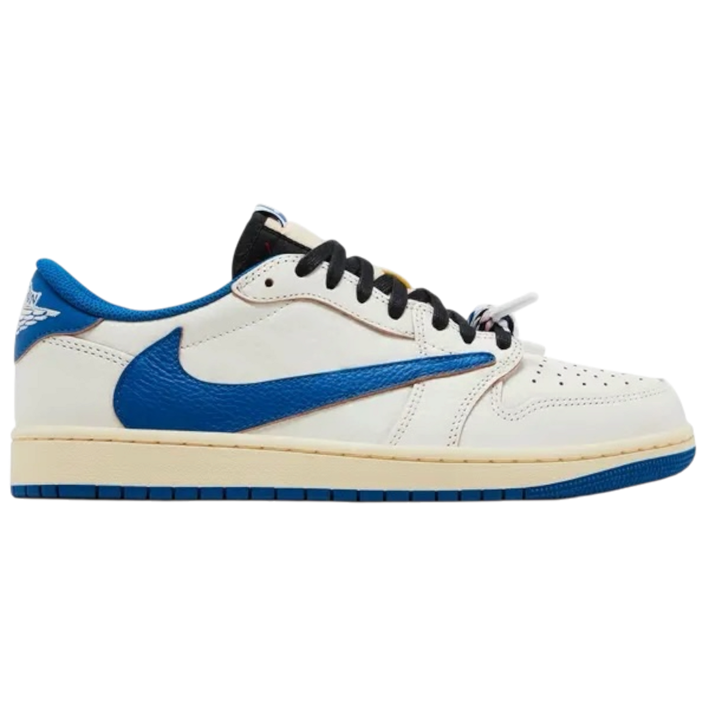 Jordan 1 Low 'Fragment x Travis Scott Sail Military Blue'