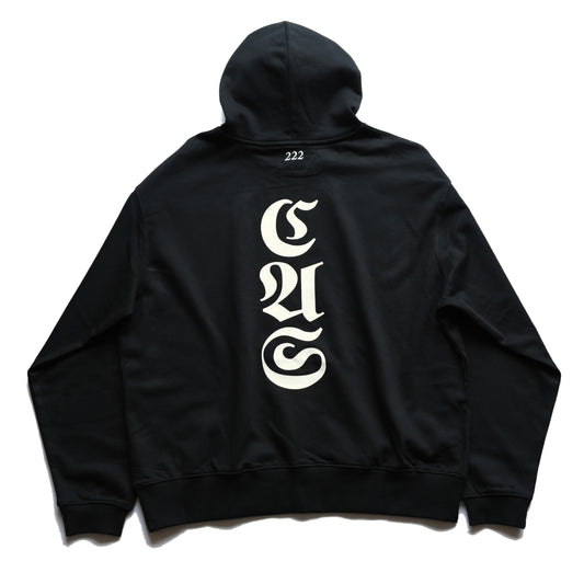 CASCA 222 Oversized Black Logo Hoodie