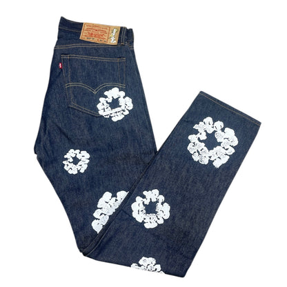 Denim Tears The Cotton Wreath Jeans / 32x32 / Raw Denim
