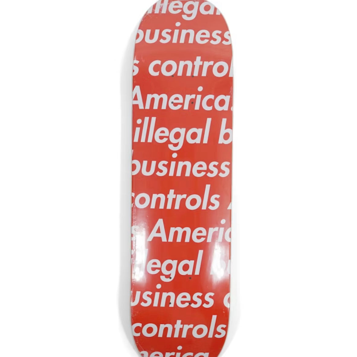 Supreme Illegal Business Skateboard Deck Red