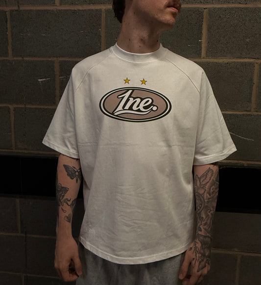 1NE. 'Grey’ Oval T-shirt