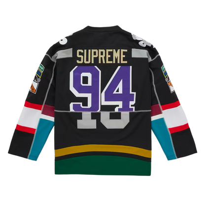 Supreme Panelled Hockey Jersey - Black