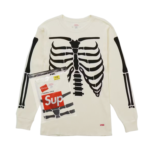 Supreme Hanes Bone Thermal Crew FW25