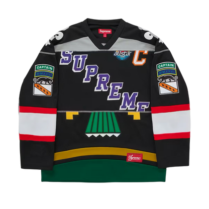 Supreme Panelled Hockey Jersey - Black