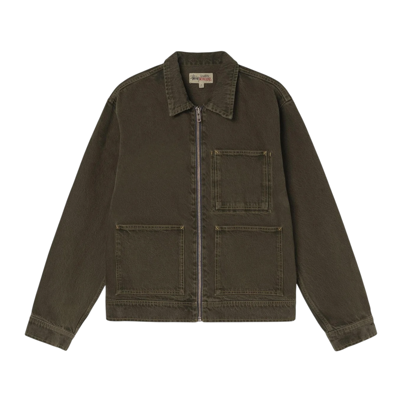 Stussy Zip Work Jacket - Brown