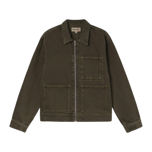 Stussy Zip Work Jacket - Brown